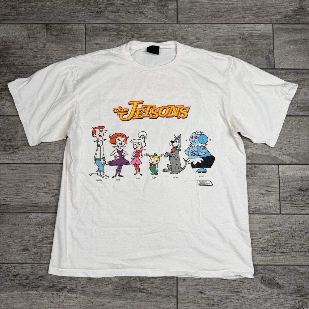 AUTHENTIC The Jetsons Vintage Double Sided Shirt Size XL Single Stitch Changes